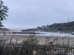 Looking back out to the coast from the north side of the River Wansbeck